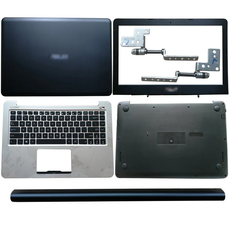 

NEW Laptop LCD Back Cover/Front Bezel/Hinges/Hinges Cover/Palmrest/Bottom Case For ASUS K401 A401L K401L K401U K401LB V405L