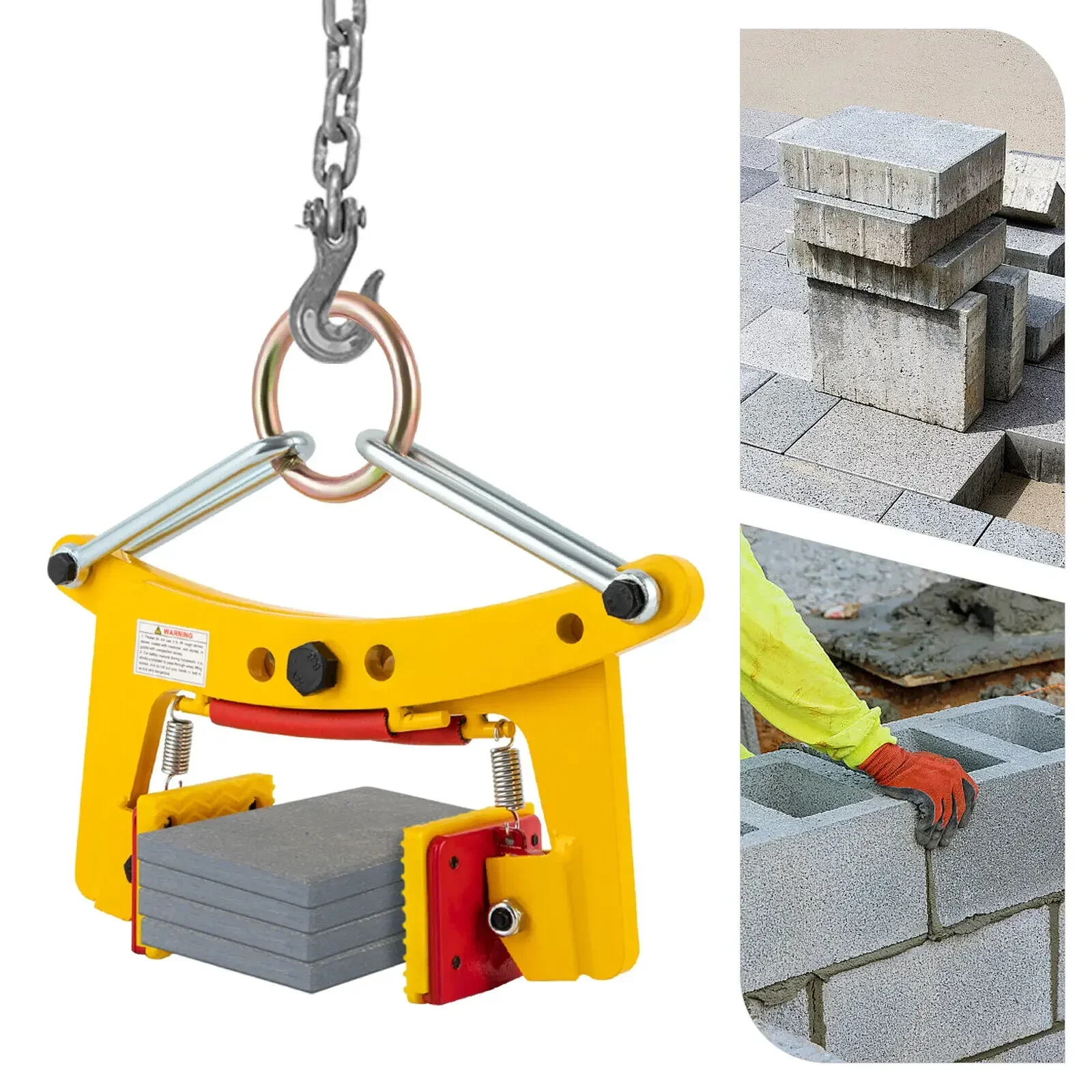 

280kg Manganese Steel Scissor Clamp High-Temperature Forged Stone Lifter with Anti-Slip Jaws for Construction & Marble Handling