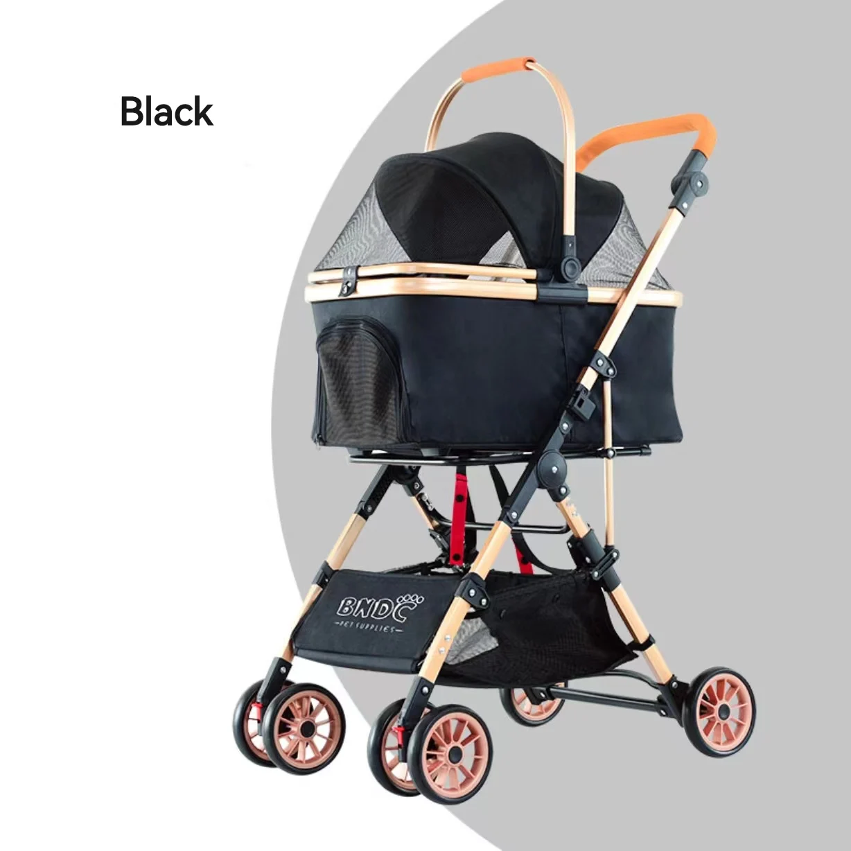 Manufacturer direct supply pet fold travel stroller small dog for pet travel