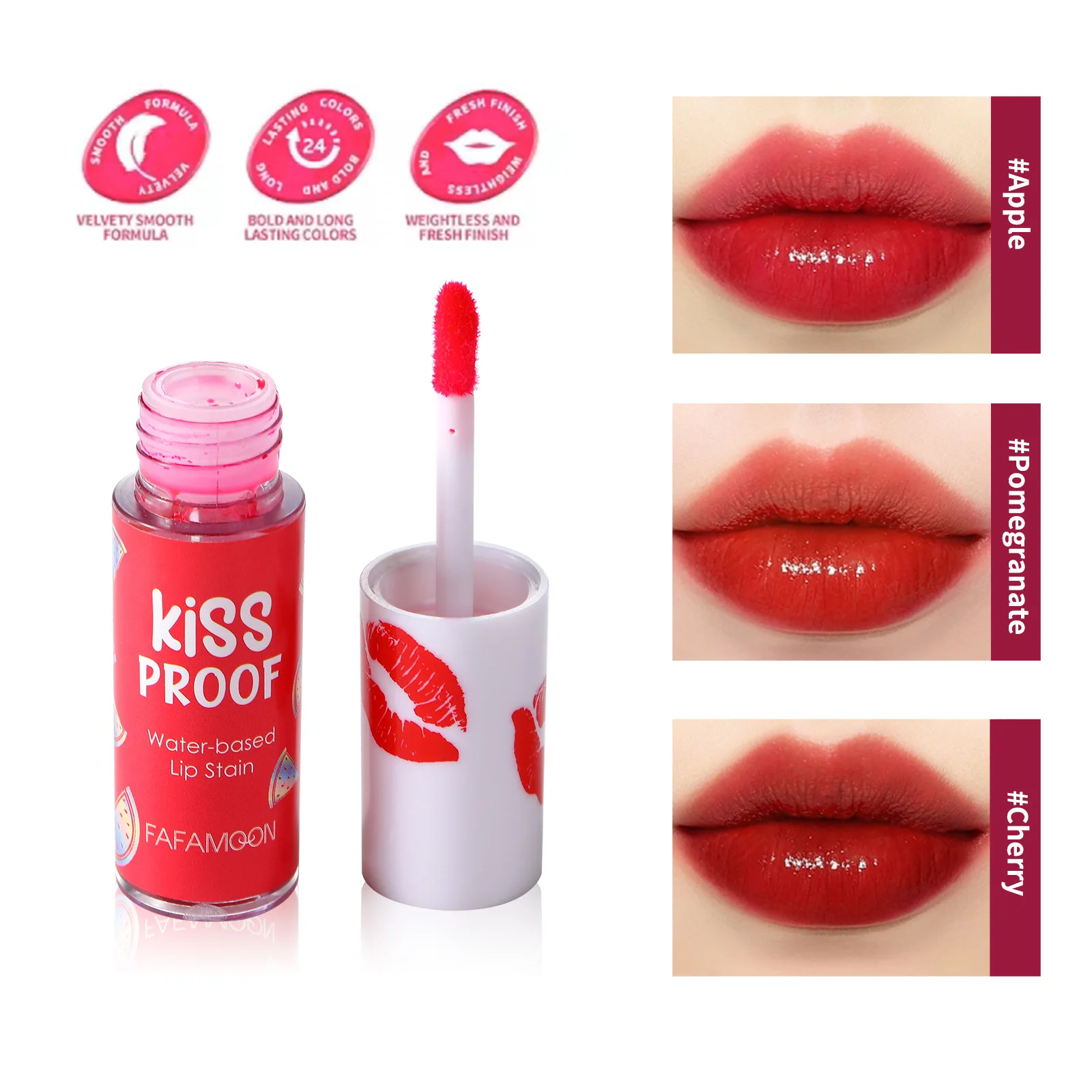 Mirror Lip Glaze, impermeável, duradouro, antiaderente, batom líquido hidratante, bochecha, matiz dos olhos, maquiagem cosméticos, 6 cores