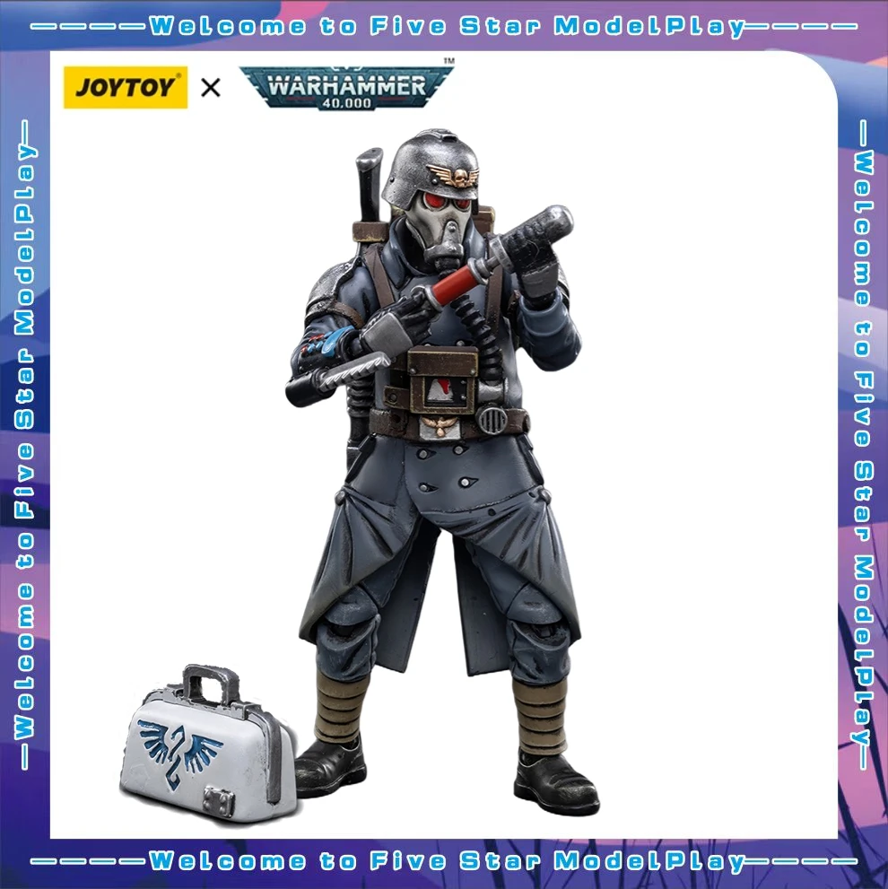 

【FS】JOYTOY Warhammer 40K Scale 1/18 Action Figures Astra Militarum Guardsman Medic Models Toys Gifts