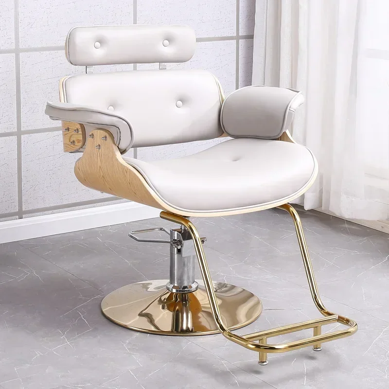 Hairdressing Barber Chairs Hair Stylist Luxury Professional Barber Chairs Metal Armchair Fauteuil Barber Hair Salon Furniture