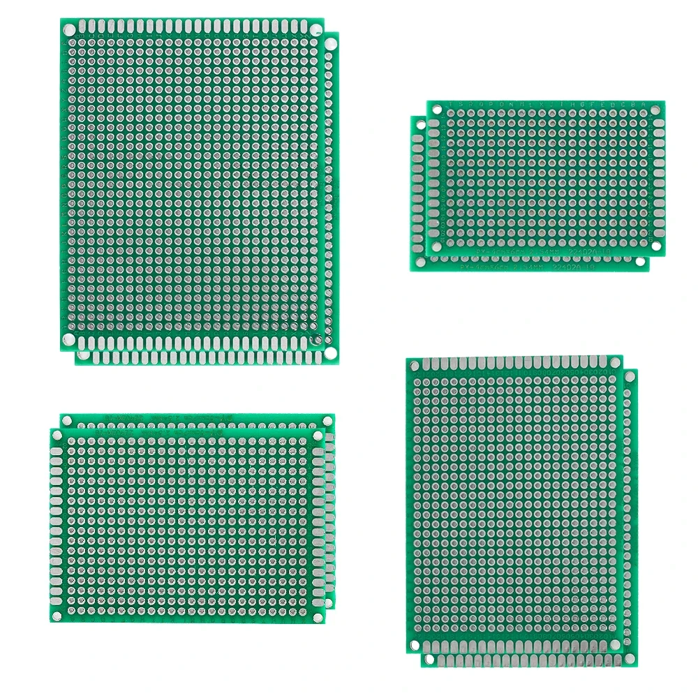 Imagem -04 - Dupla Face Pcb Prototipo Board Placa de Circuito Placa de Cobre Kit Eletrônico Faça Você Mesmo 4x6cm 5x7cm 6x8cm 7x9cm Pcs