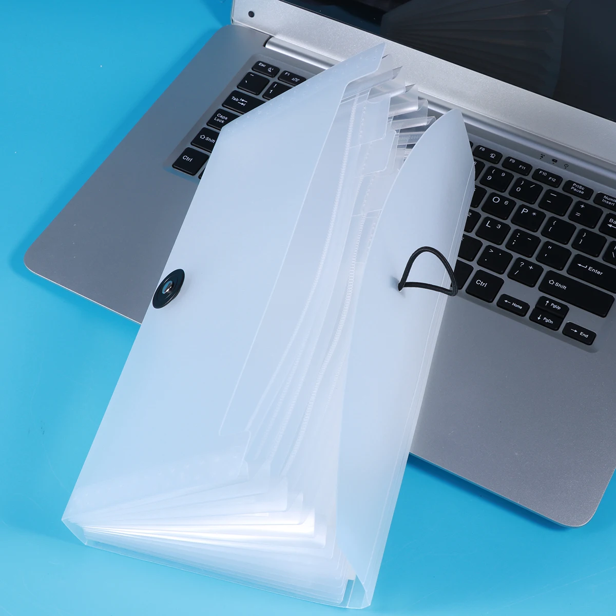 

13 Pockets File Package Notes Folder Expanding Accordion Organizer PP Material Semi-transparent Stylish Appearance