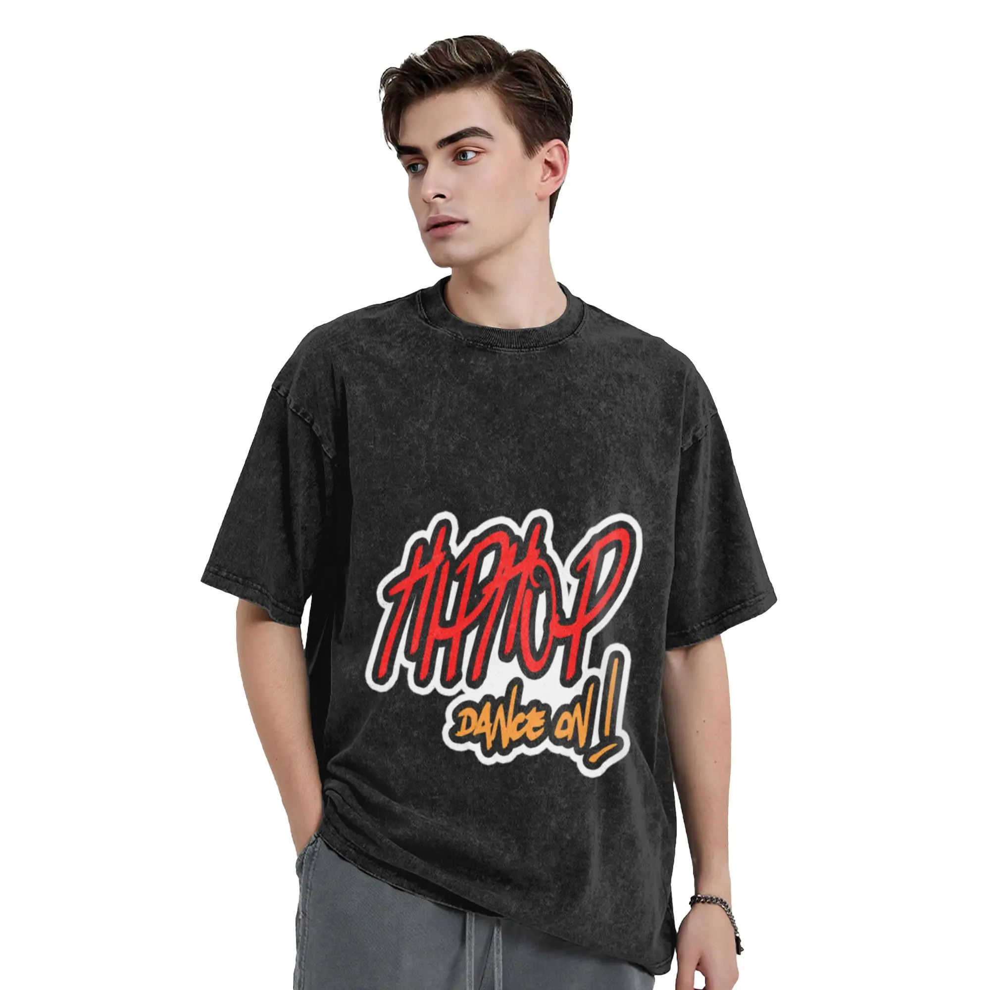 Hip Hop Hip Hop Dance Rap Hip Hop Hip Hop Clothes  Perfect Gift hip hop  A T-Shirt Oversized Short Sleeve Cotton Tees Tops