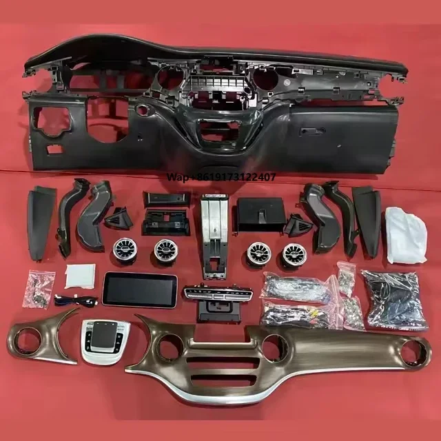 2022 New JXY  V-Class Metris Vito W447 Luxury Leather Interior Dashboard Upgrade Kit with Central Control Trim