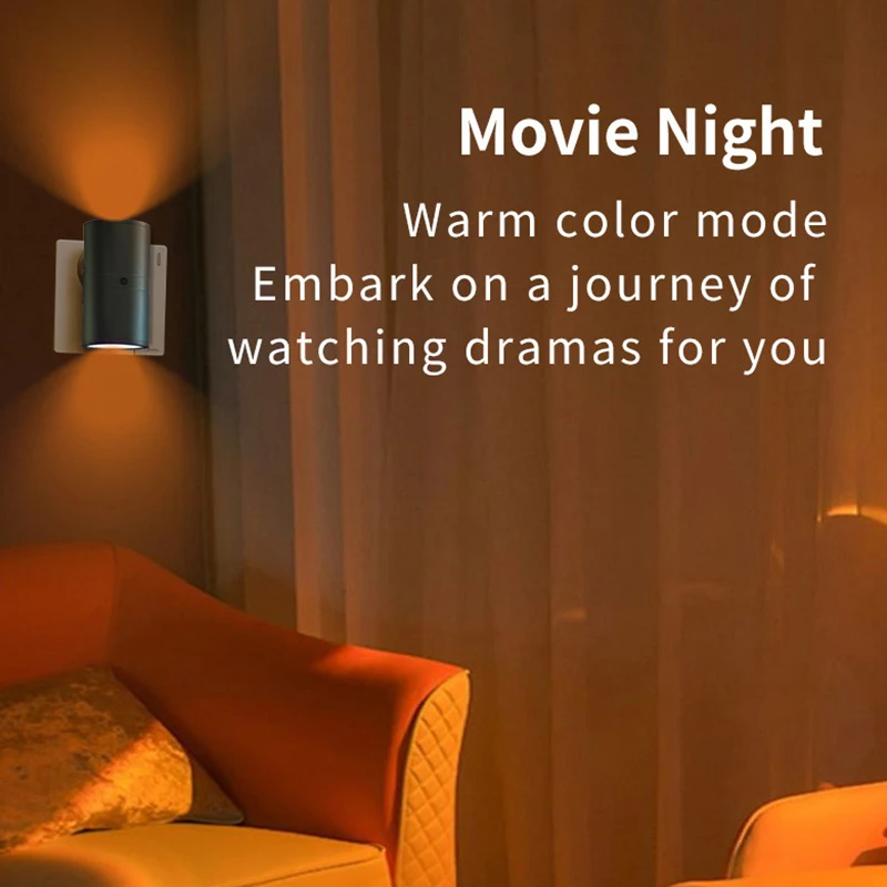 Цилиндрический светодиодный ночник, современный настенный светильник, датчик, регулируемая яркость, регулируемая яркость, ночные светильники для прихожей, спальни