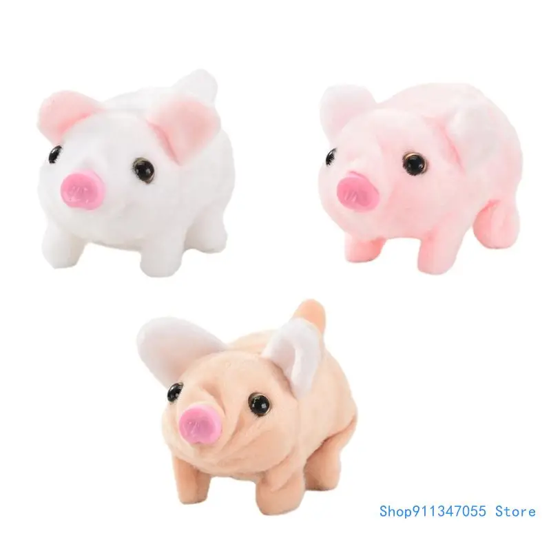 

Oinking Plush Pig Toy Stuffed Animal Musical Electric Walking Toy Christmas Gift for Toddlers Boys Girls Drop shipping