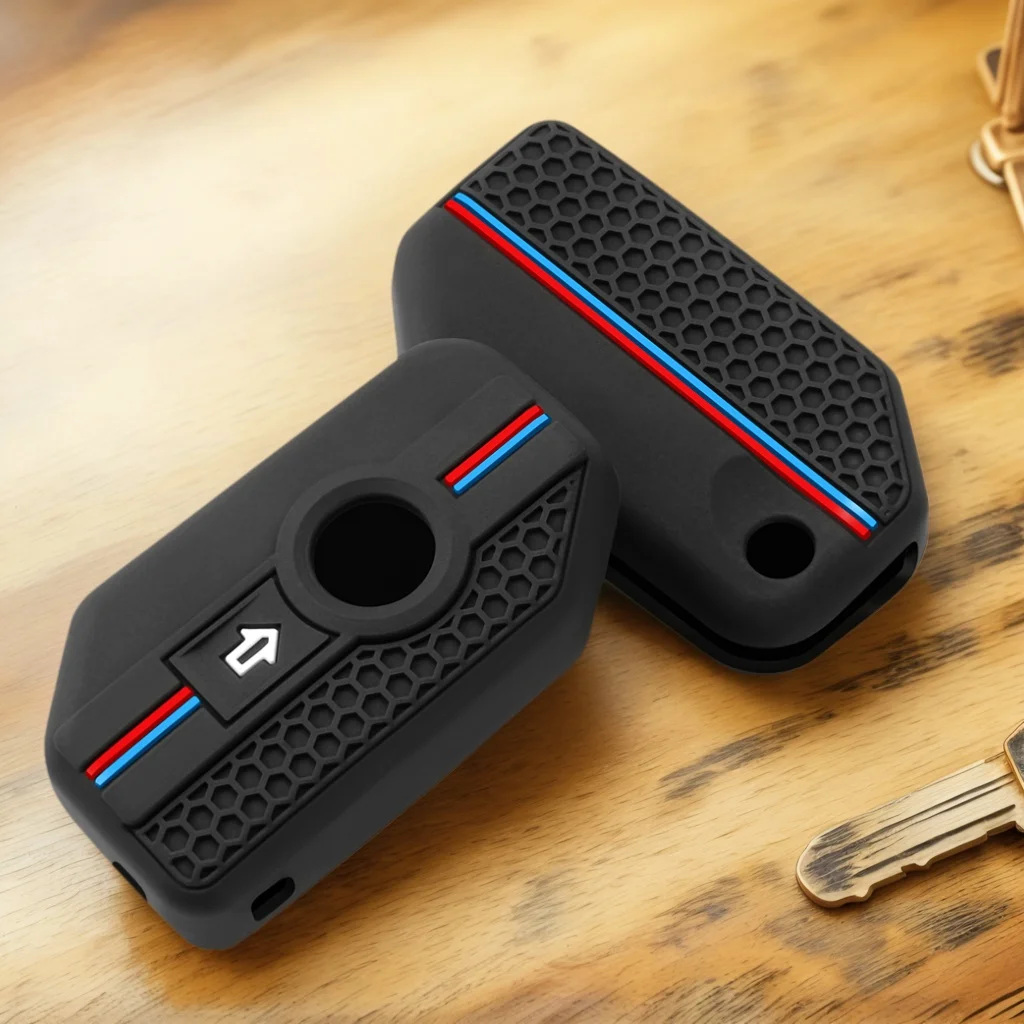 Para BMW Moto F750GS F850GS K1600GT R1200GS R1250GS funda protectora de silicona para llave de Control remoto Fob Protector de soporte de piel