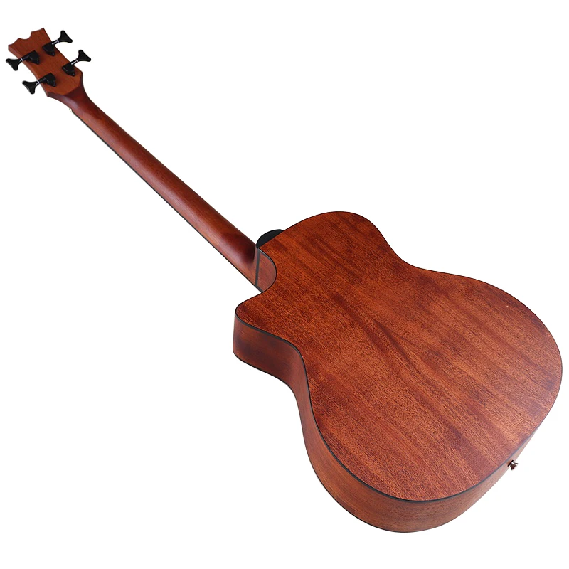 Electric Acoustic Bass Guitar with Matte Finish, 4 String Body, Good Handicraft, 43\