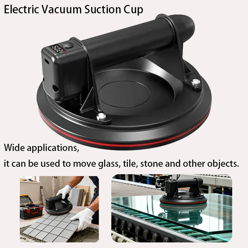 كوب شفاط المكنسة الكهربائية 8 بوصة 250 كجم قدرة تحمل الثقيلة فراغ رافع لبلاط الجرانيت الزجاج دليل رفع Powerfu #1