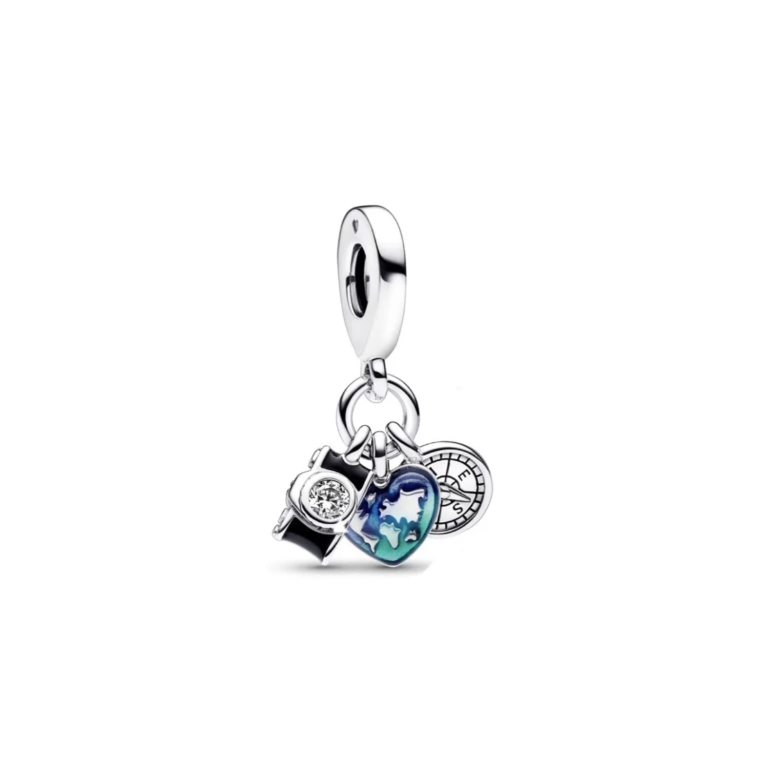 2023 Summer Genuine 925 Sterling Silver Camera Bee Ice Cream Lollipop Heart Dangle Charm Fit Pandora Bracelet Mother Gift