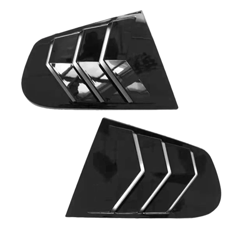

Car Side Window Louver Scoop Cover Vent Carbon Surface Style Spoiler Decorative for 2009-2018