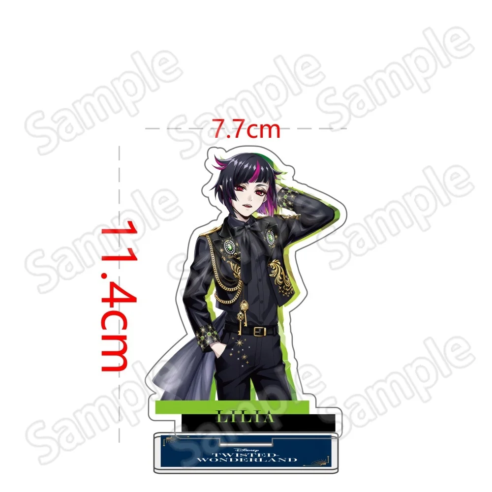 Anime Twisted Wonderland Acryl-Ständer Schlüsselanhänger 10-15cm Spiel Malleus Riddle Azul Idia Vil Leona Schreibtisch-Deko Sammlerstück Fan-Geschenk