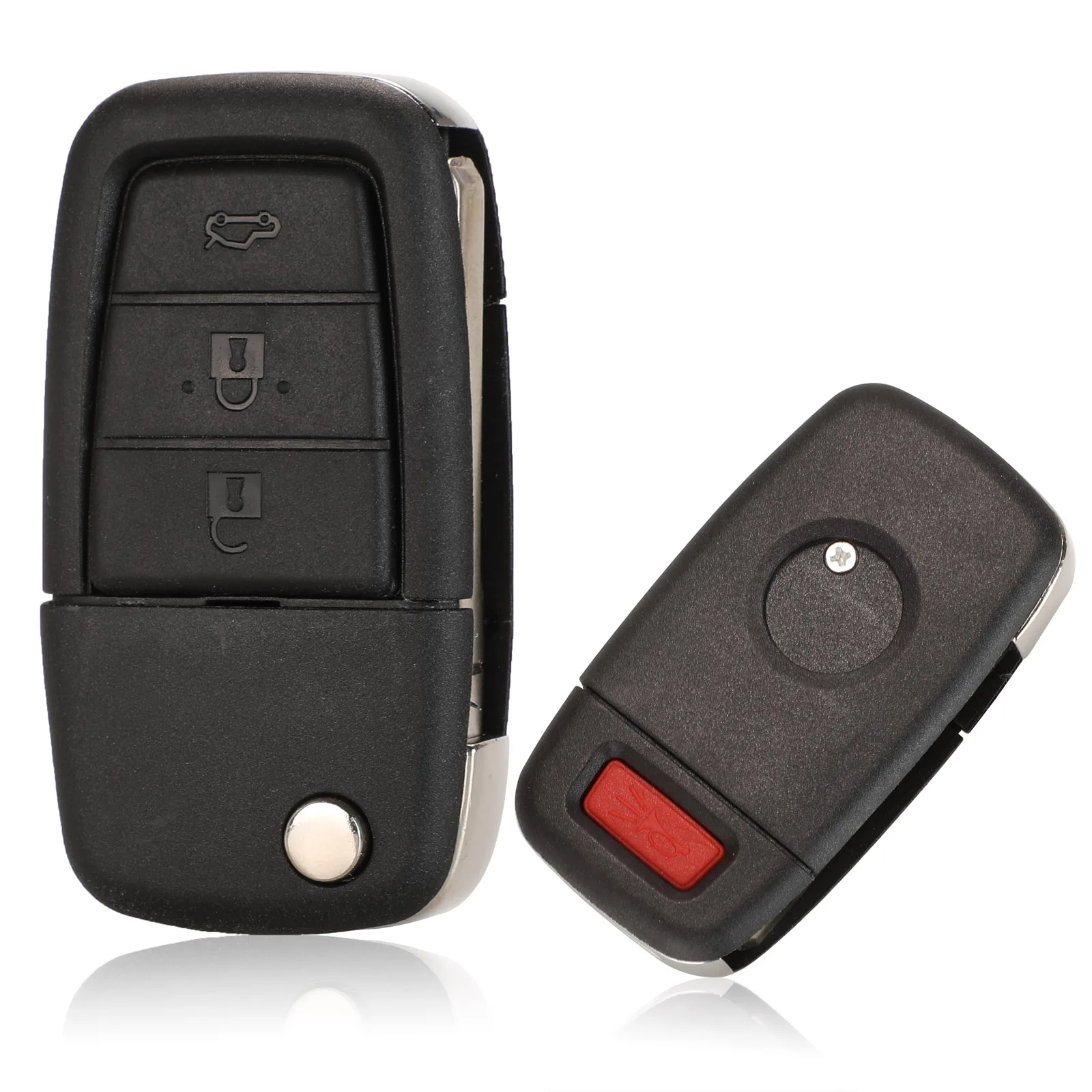 jingyuqin 3+1 Buttons Modified Flip Remote Car Key Case Shell Fob For Chevrolet Caprice Holden Commodore VE GM45 Blade