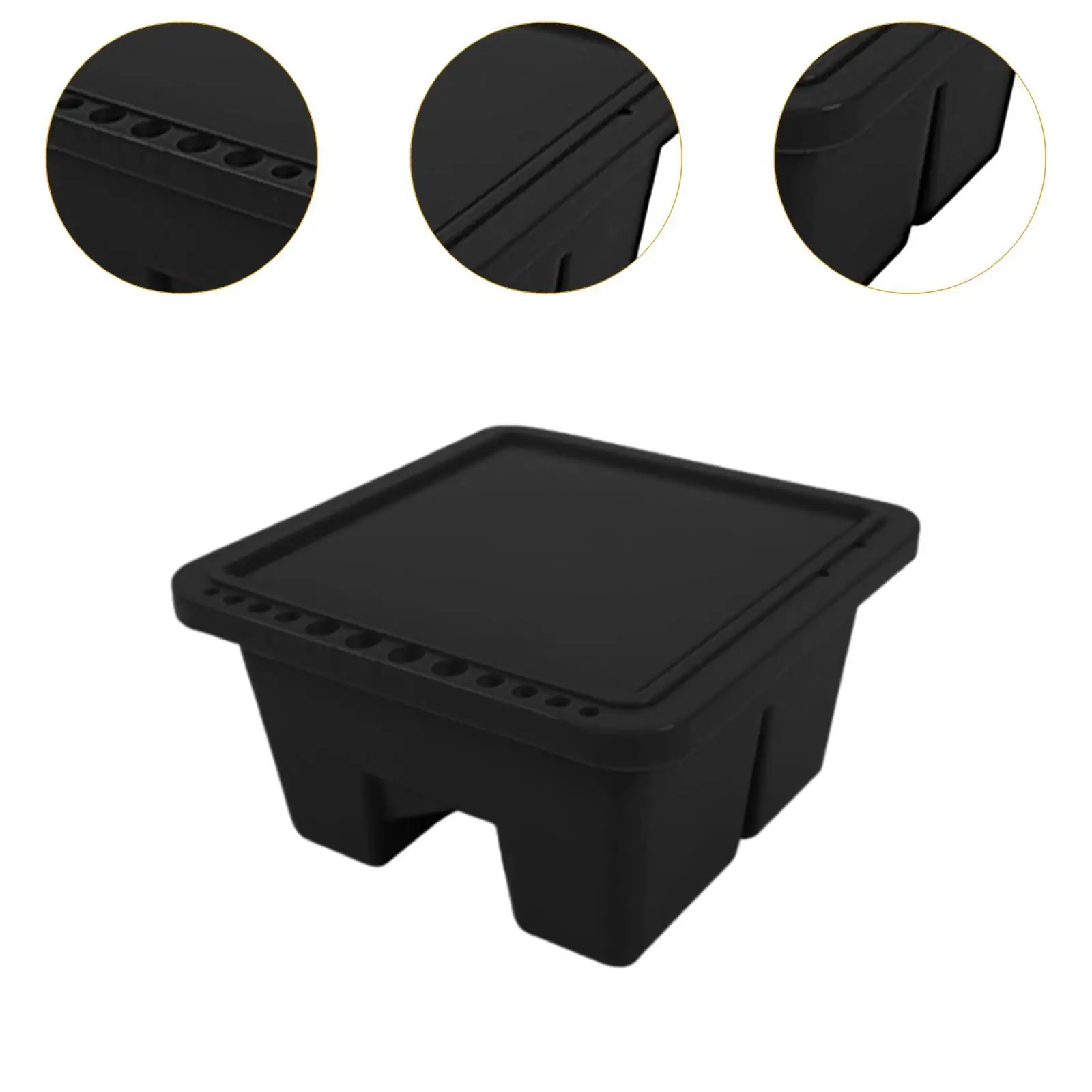 Paint Brush Cleaning Basin, Paint Brush Washer Holder, Multipurpose Bucket with Lid for Artist, Paint Cleaner