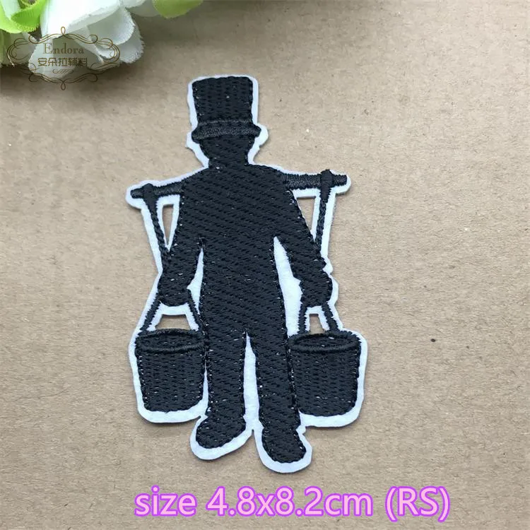 New arrival 10 pcs popular Badges Embroidered patches iron on fashion clothing bag hat shoe Motif Applique embroidery accessory