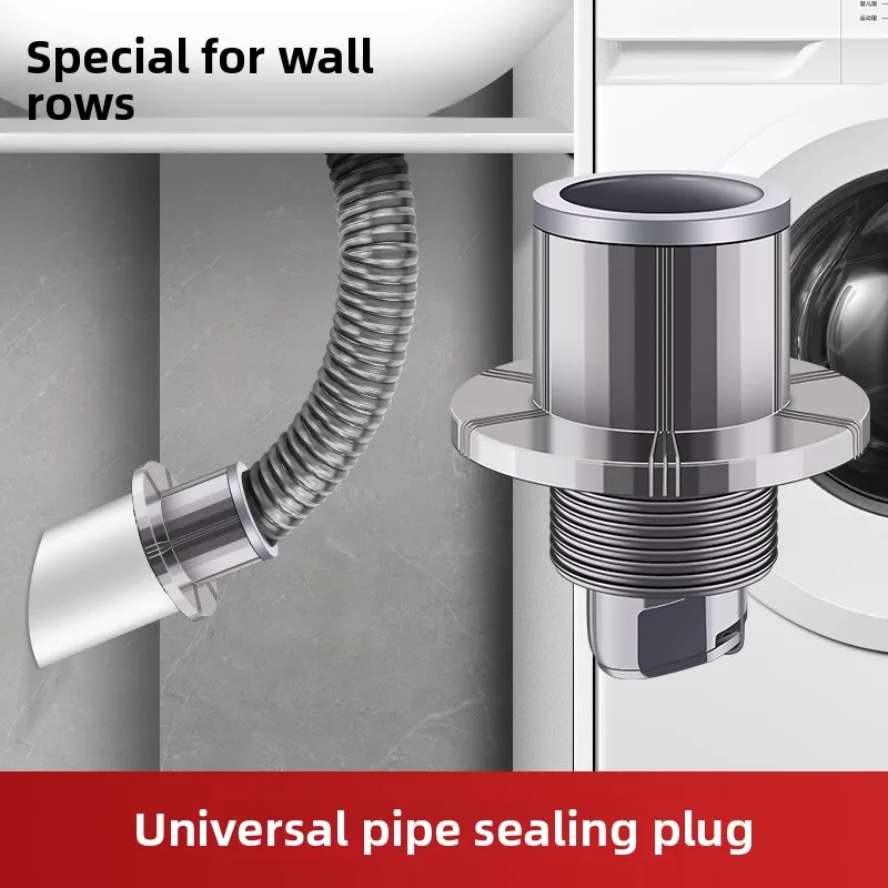 Upgraded Direct Drain Plug Seal - Universal Sink Drain Stopper, Leak-Proof Easy-Install Bathroom/Kitchen Drain Plug with Single-