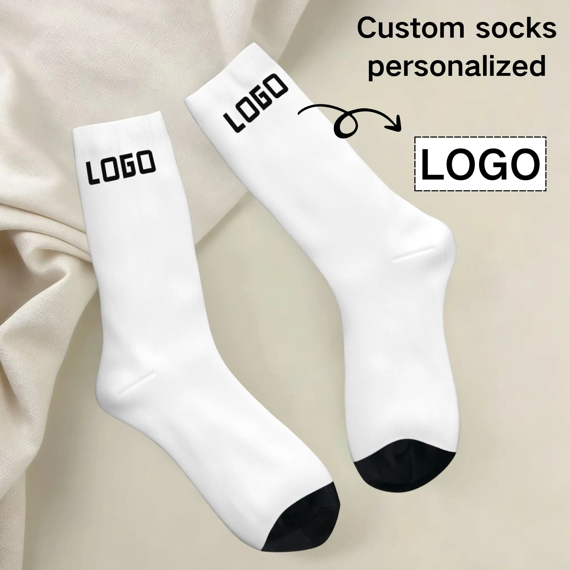 Calcetines con logo de cara personalizado Calcetines personalizados con foto de texto Calcetines cómodos y cálidos personalizados Regalo para cumpleaños de amigos