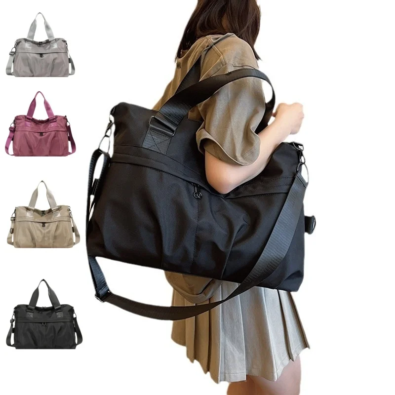 Women Nylon Large Capacity Waterproof Handbag Crossbody Shoulder Bag With Adjustable Strap Versatile For Daily Vacation Trip