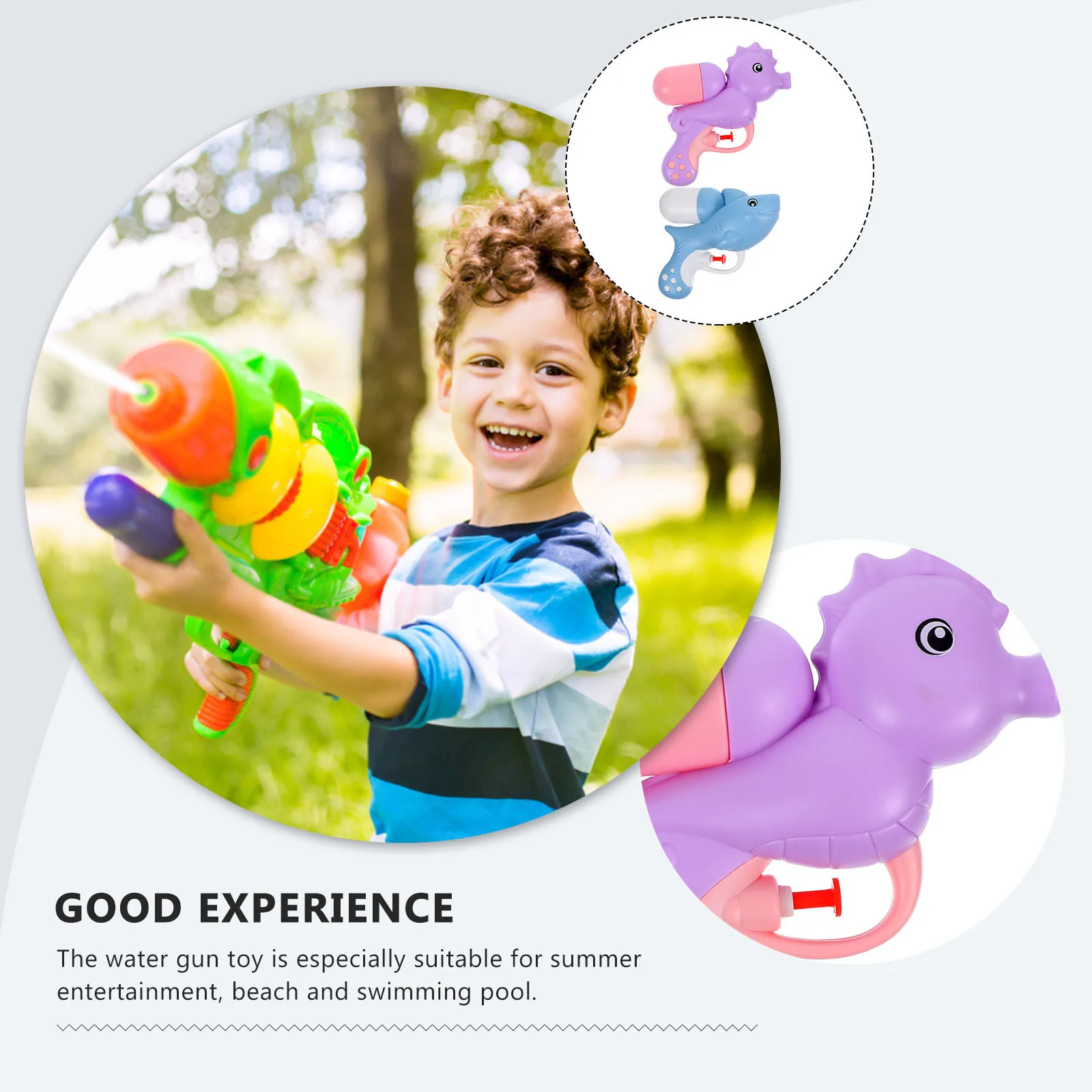 4Pcs Cartoon Water Bright Colors Lightweight Portable Water for Kids Summer Outdoor Entertainment Beach Pool