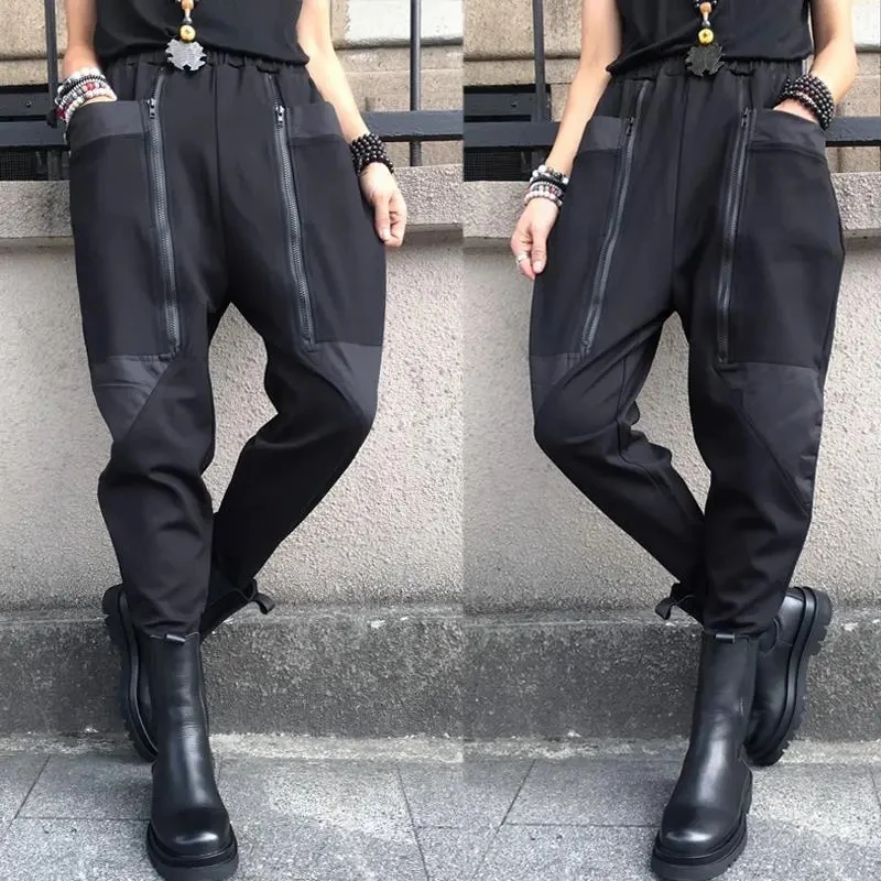 2023 Spring New Large Size High Waist Retro Slacks Female Personality Fashion Zipper Everything Wth Black Pants Woman Clothing