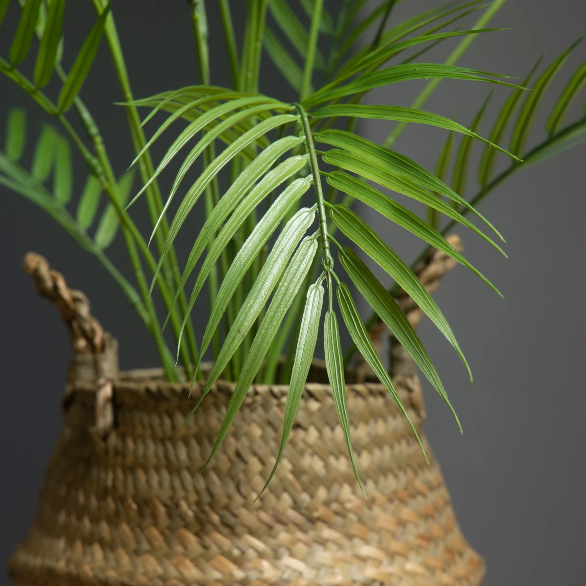 88 cm 18 Gabeln große gefälschte Palmenpflanzen künstliche Monstera-Kunststoff-Farnblätter künstlicher Palmenzweig für Hausgarten-Party-Dekoration – Detail 4