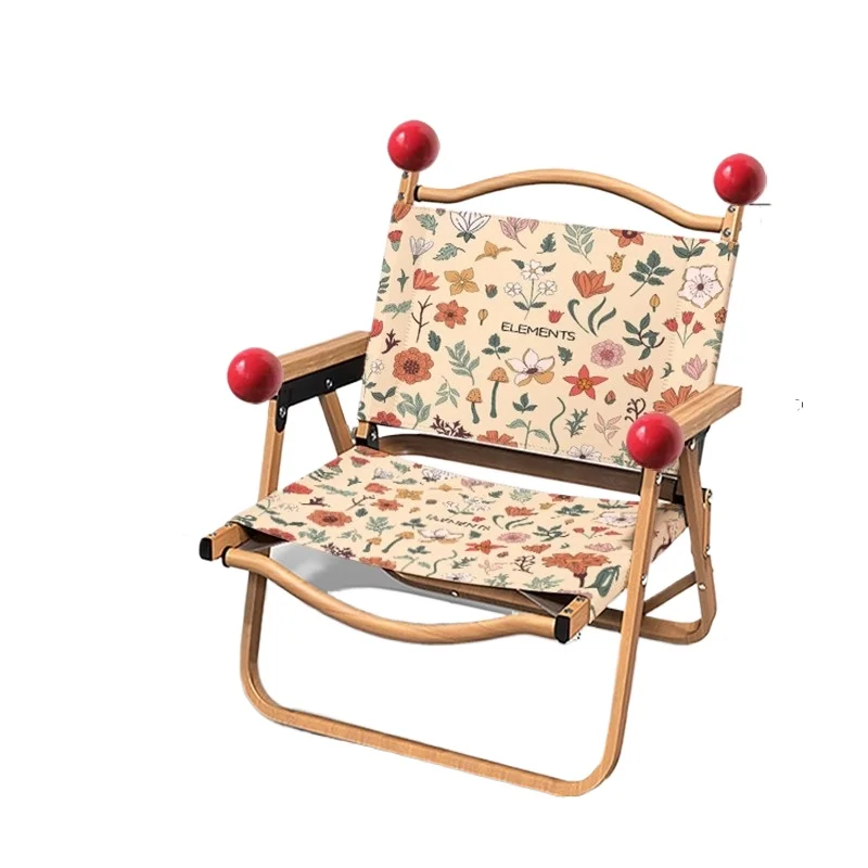 كرسي كرسي كرز بلاسم قابل للطي ومسند ظهر قابل للتعديل ومقاوم للماء مع تصميم لون الدوبامين للاسترخاء في الهواء الطلق