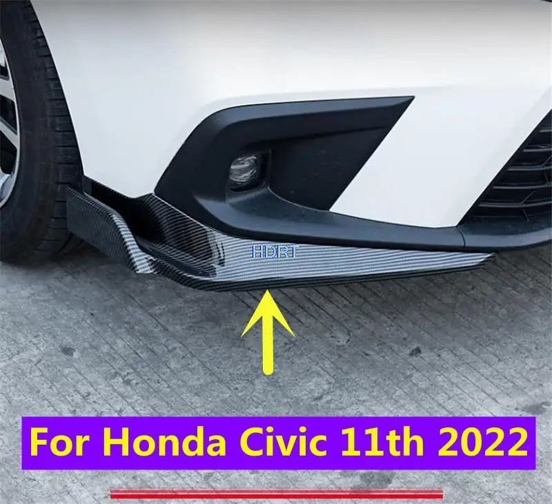 

Rear Bumper Splitter Lip Side Apron Spoiler Front And Rear Corner For Honda Civic 11th 2022 + Car Modification Rear Bumper Kit