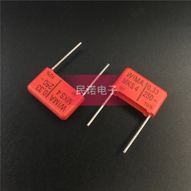 5/10/50pcs German WIMA Film Capacitor MKS4 250V 0.33UF 250V 334 330NF Pitch 15mm Audio passive capacitor