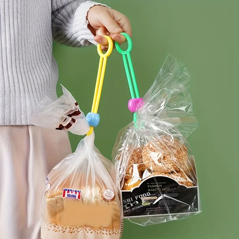 10pcs Looping Binding Straps with Pull Rings, Colorful Heavy-Duty Sealing Strings for Food Bags, Gift Packaging & Reusable Kit