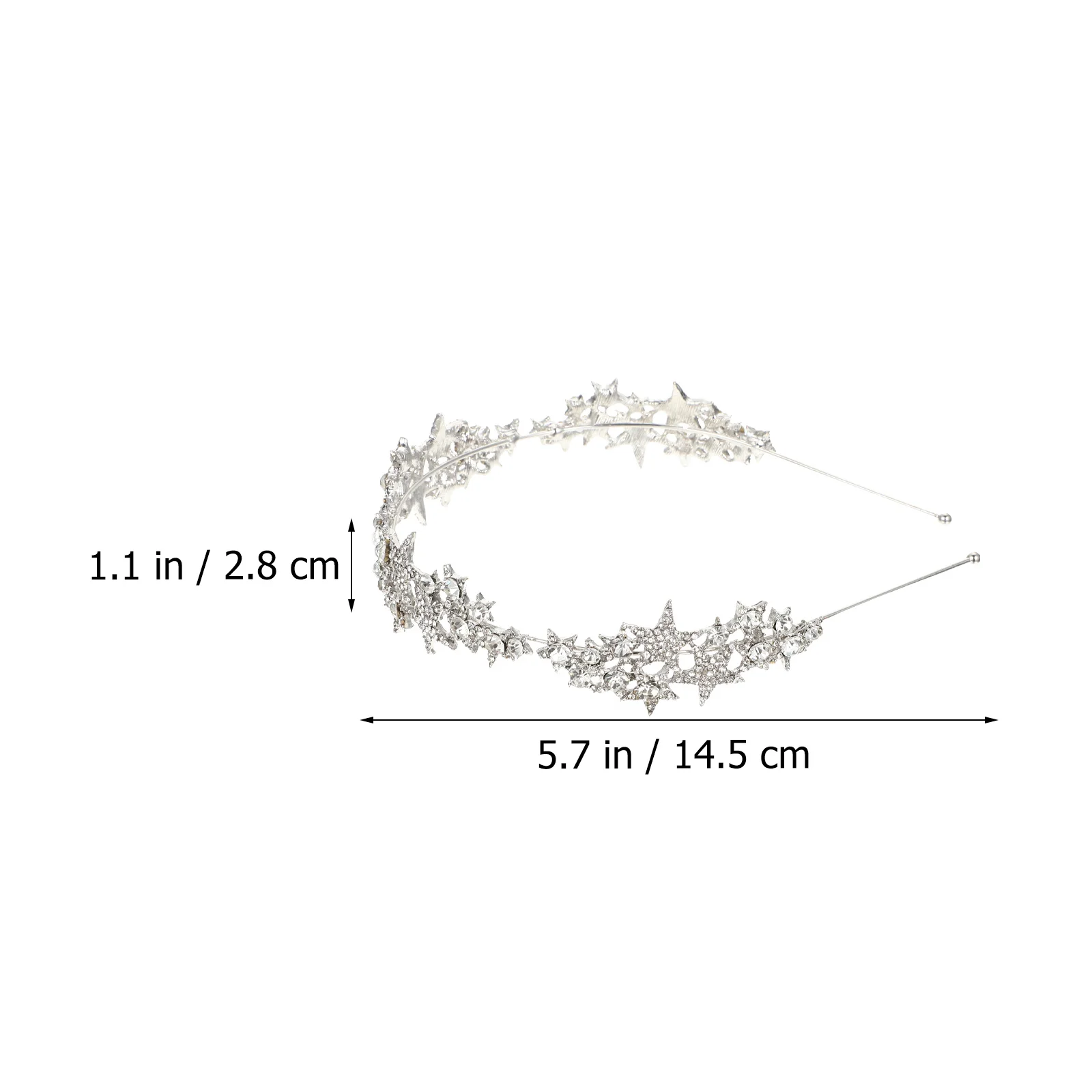 Crown Elegant Hair Hoops Birthday Tiara For Women Tiara Wedding Party Prom Birthday Headwear Star Crown Wedding Hair Hoops