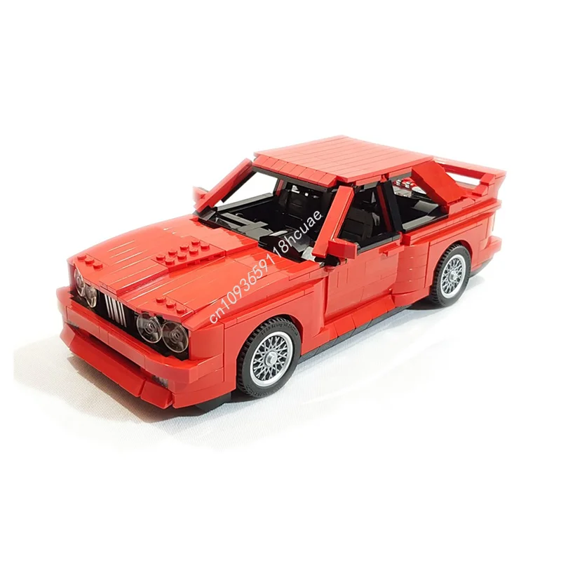1493 sztuk MOC samochód sportowy BMW M3 (E30) technologia Model klocki układanie cegieł kreatywna zabawka dla dzieci prezent Diy edukacyjne