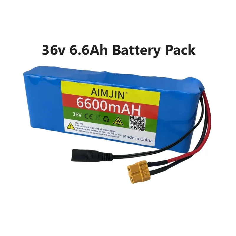 Original 36V 10s2p 6600mAH Li Ion Rechargeable Battery 6.6ah Balance Vehicle Battery