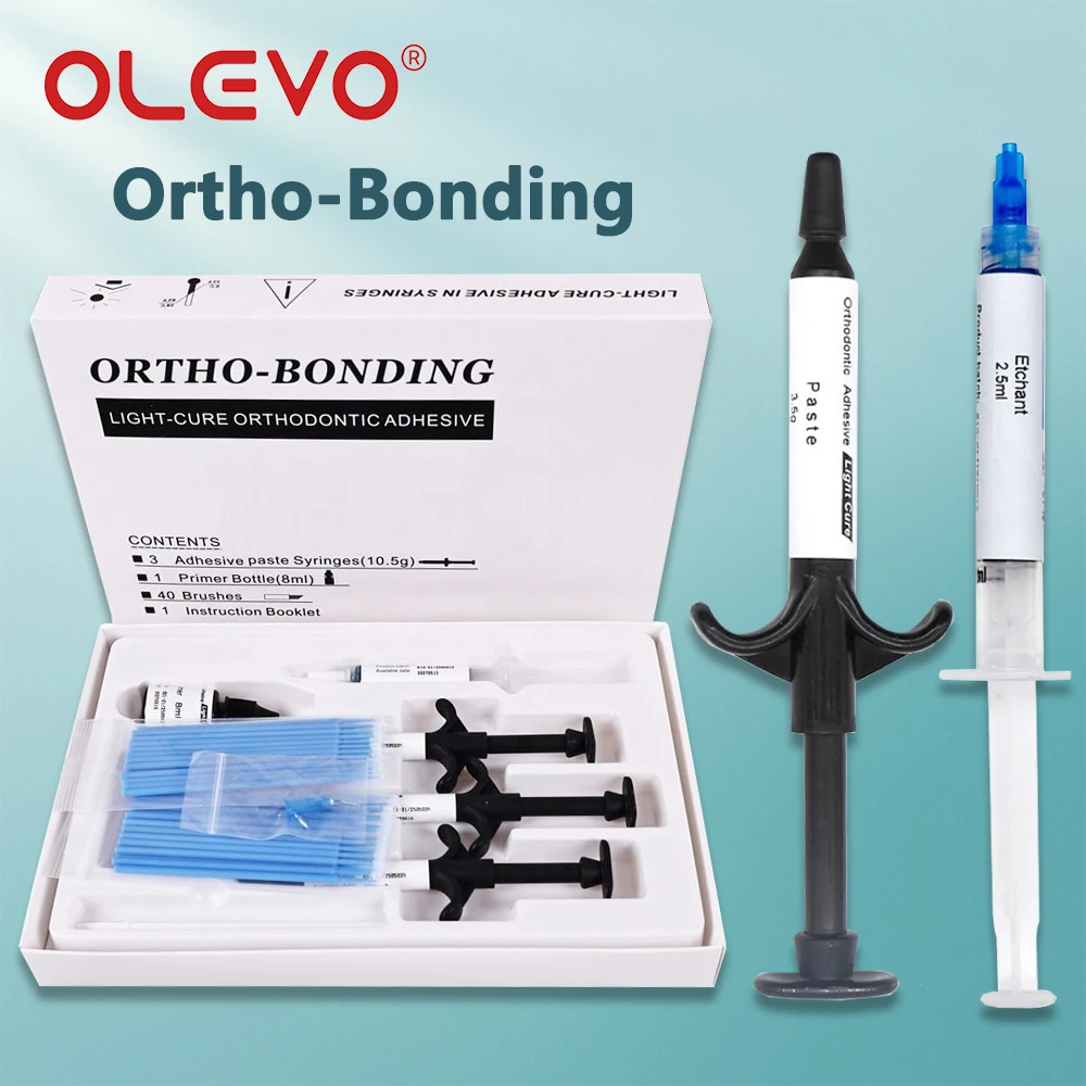 

Ортодонтический светоотверждаемый набор клеев, склеиваемый клей, полная стоматологическая система орто-связи для брекетов, кронштейнов, буккальных трубок