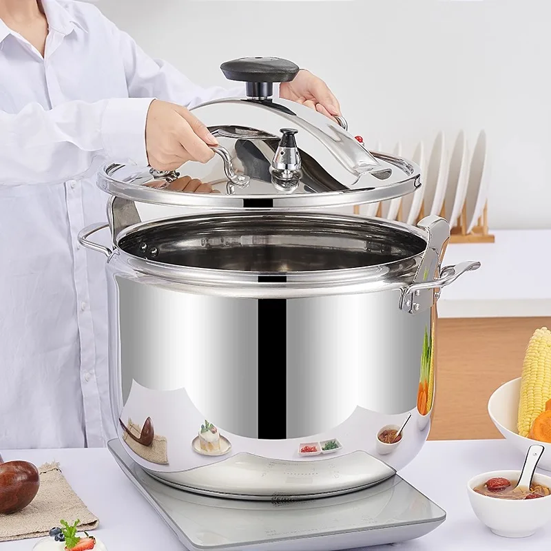 

The commercial thickened 304 stainless steel large-capacity induction cooker is explosion-proof for steaming rice and cooking