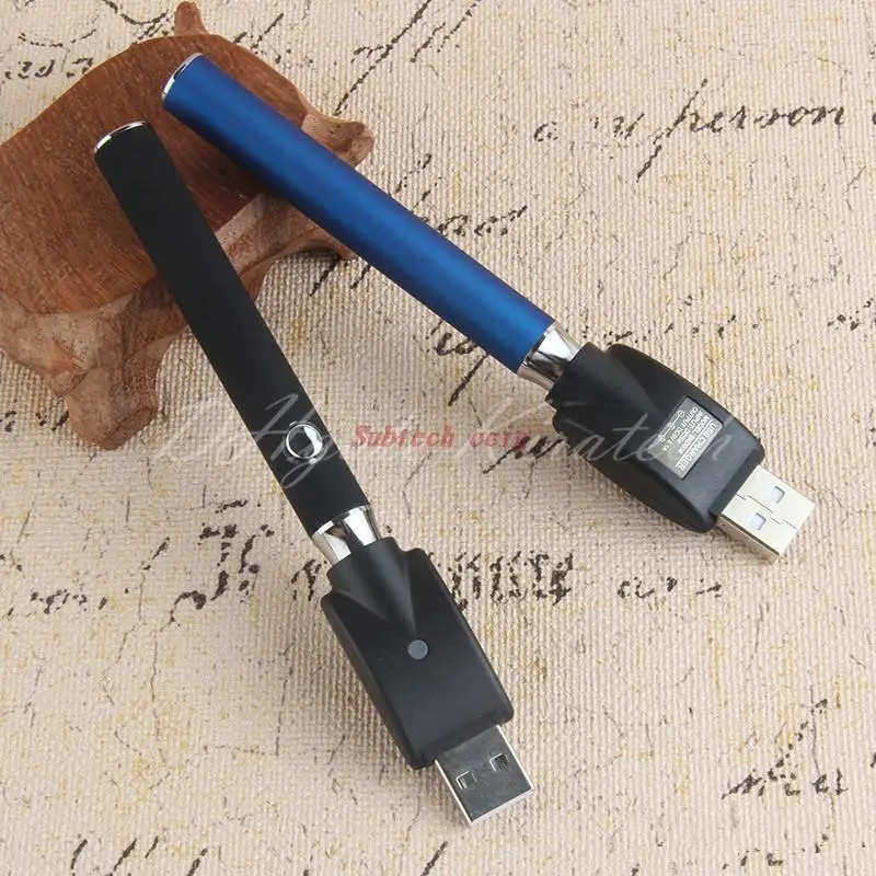 10 قطعة سخن VV Vape بطارية نفطة عدة 350mAh 3.4 فولت-3.7 فولت-4.0 فولت التسخين متغير الجهد مع شاحن USB لاسلكي Ecig القلم