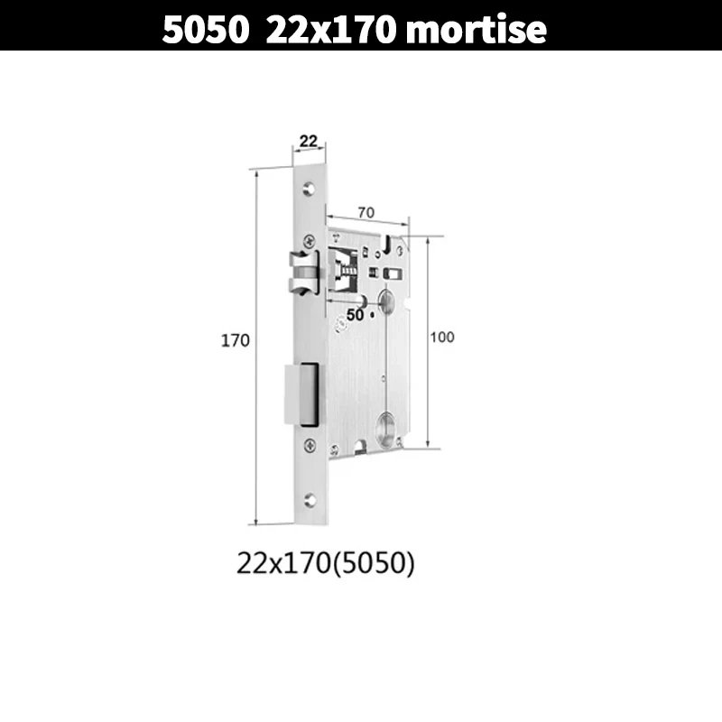 5050 mortise lock body for Electronic locks for Smart Lock