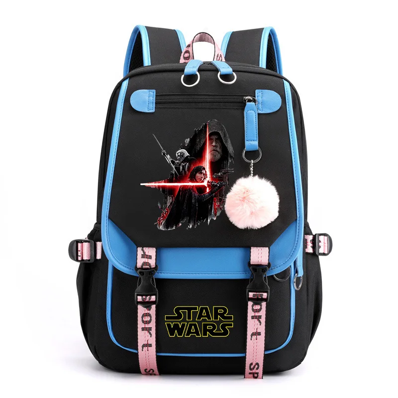 

Star Wars School Bags For Teenage Boys Girls USB Charging Laptop Backpack Student Book Bag Travel Rucksack Mochila