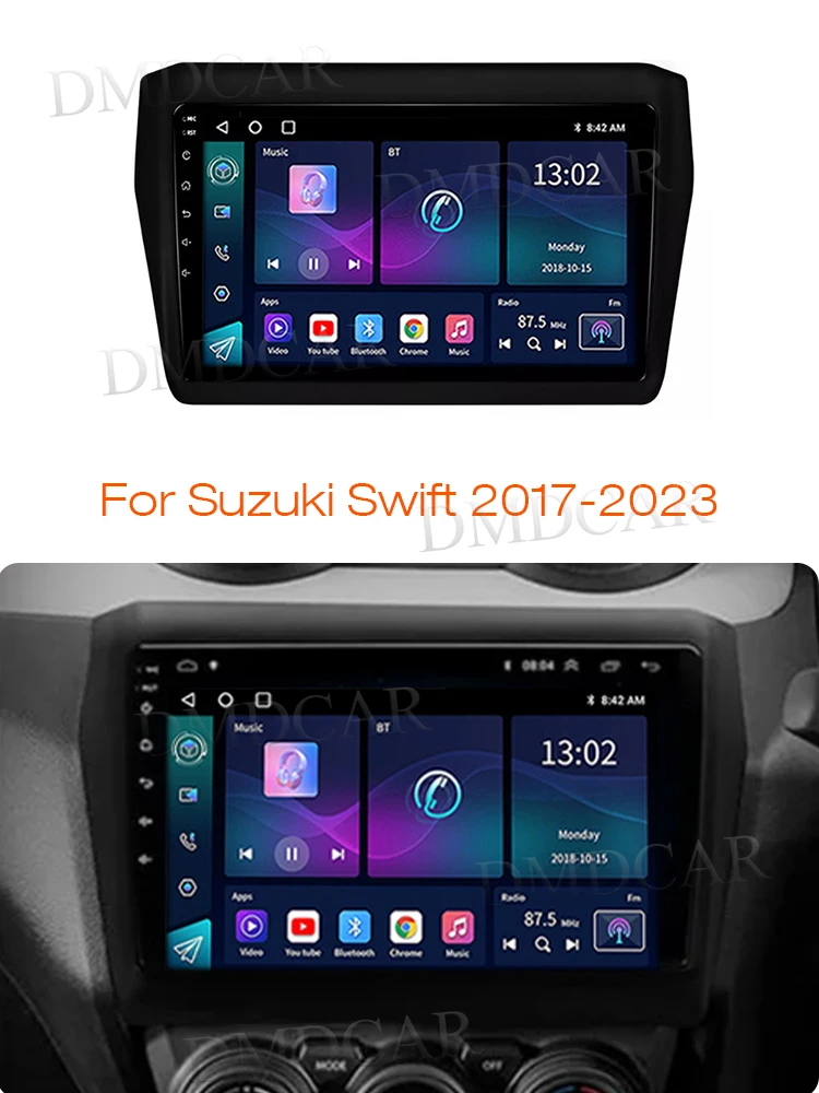 Android 10 2+32G Car Multimedia Radio Wired Carplay For Suzuki Swift 2017-2023 GPS android Auto WIFI Blue-tooth 1024*600P Screen