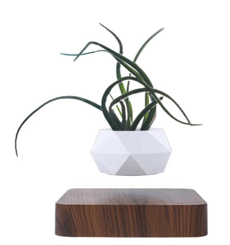 Modern Chinese Style  S Plastic Craft for Home Decoration Magnetic Levitating Floating Bonsai Plant Pot Flower Pot Vase