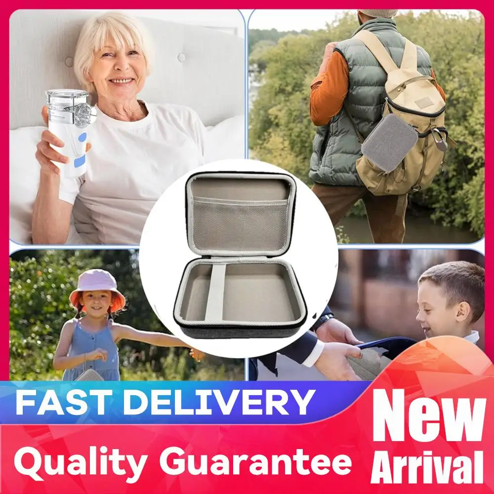 

Portable Nebulizer Carry Bag with Mesh Bag Nebulizer Carrying Case Waterproof Hard Shell Nebulizer Box for Inhaler Spacer Case