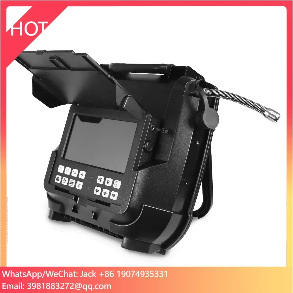 

Mini Pipe Drain Sewer Inspection 23mm Self-leveling Camera with All in One Handheld Suitcase & Flexible Cable