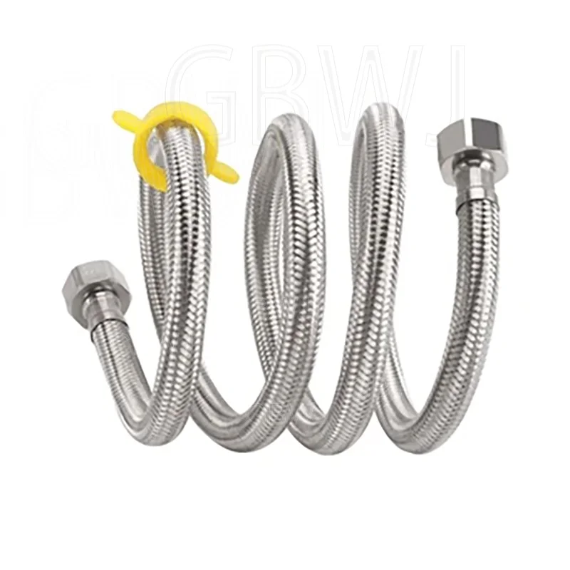 Water Inlet Pipe 304 Stainless Steel Braided Hose Water Heater Water Connection Pipe Extension Pipe Extension Pipe