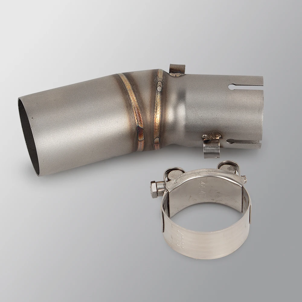 Slip On For CFMOTO 450SR 450 SR 2022-2024 Motorcycle Exhaust Stainless Steel Escape Modified Middle Link Pipe Muffler with Cover