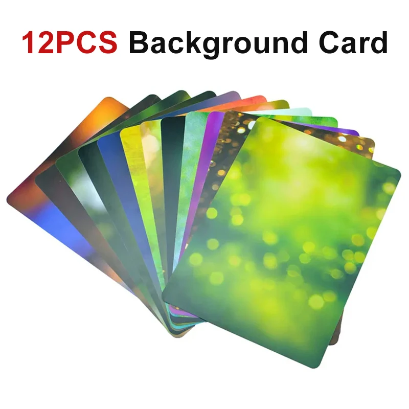 Gauge 12pcs Background Paper Card Multiple Colors Ecological Photo Blur Background Macro Creation Photography Shoot