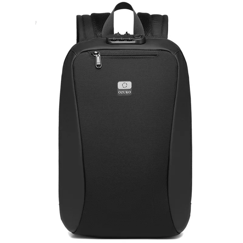 OZUKO Mochila-Sac à dos étanche pour homme, sac de voyage pour adolescent, chargement USB, sac à dos pour ordinateur portable pour homme, mode, 16