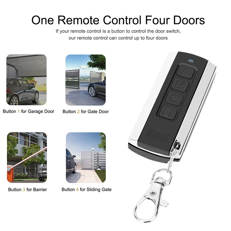 Newest Garage Door Remote Control 280MHz to 868MHz Multi-Frequency Variable Code Gate Remote Control Duplicator Electric Opener