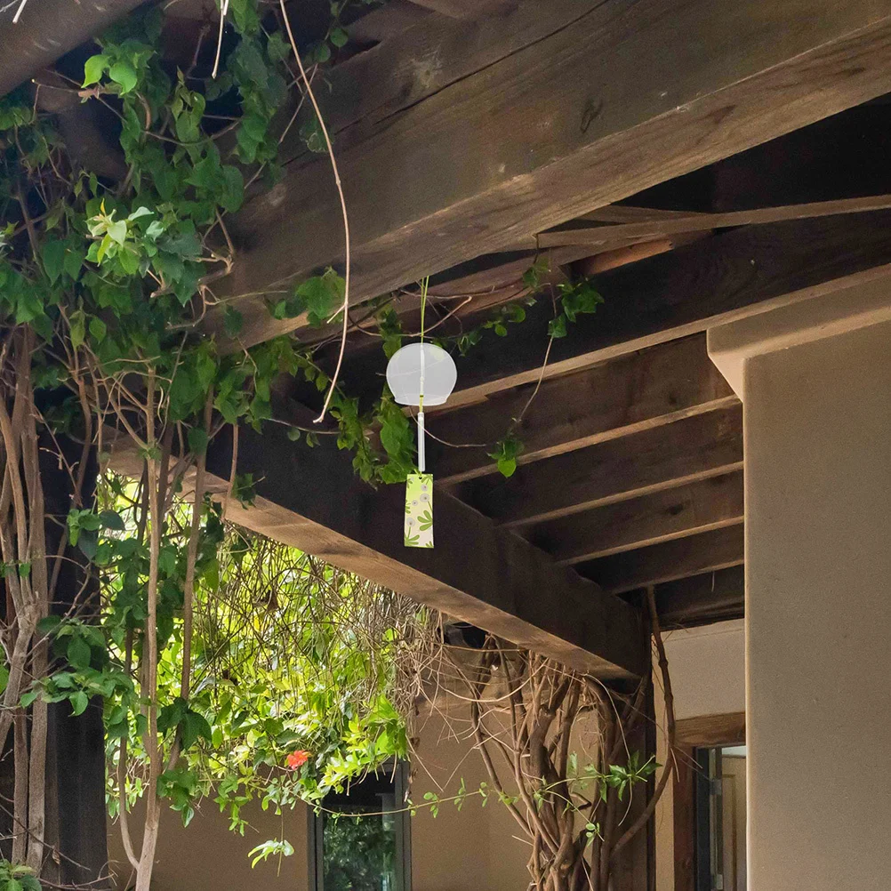 

4Sets Japanese Wind Chime Kit Transparent Glass Dome DIY Craft Outdoor Home Garden Hanging Ornaments Decorative Wind Bells