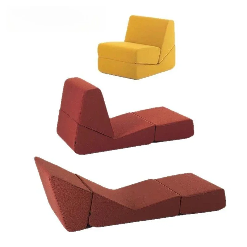 

Vacuum compression single folding sofa tatami lazy fabric sofa bed recliner